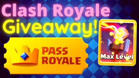 Free Pass Royale Giveaway Clash Royale Giveaway With Live Ladder Pushing At 5000 Trophies