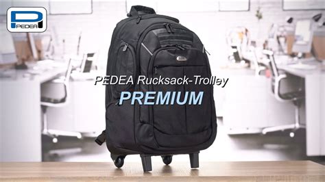 Pedea Business Rucksack Trolley Premium Laptop Rucksack Bis Zoll