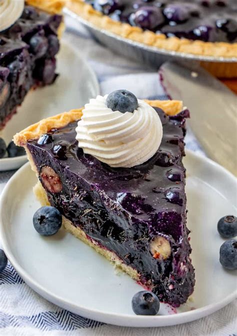 No Bake Frozen Blueberry Pie Recipe | Deporecipe.co