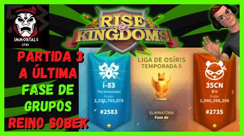 Liga De Osiris Partida 3 Fase De Grupos Reino Sobek Rise Of