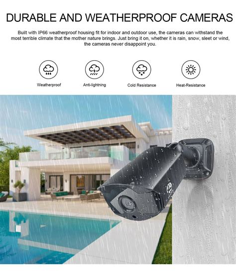 JOOAN 2X 4X HD 1080P DVR Outdoor Bullet Security Camera Home CCTV Night