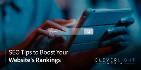 SEO Tips To Boost Your Website S Rankings CleverLight