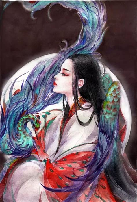 古风控 手绘古风 美人系列插画：玲珑骰子安红豆，三千青丝如梦来 每日头条