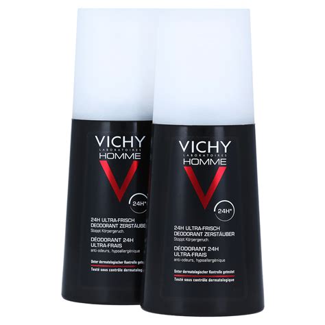 VICHY HOMME Deo Zerstäuber Doppelpack 2x100 Milliliter medpex