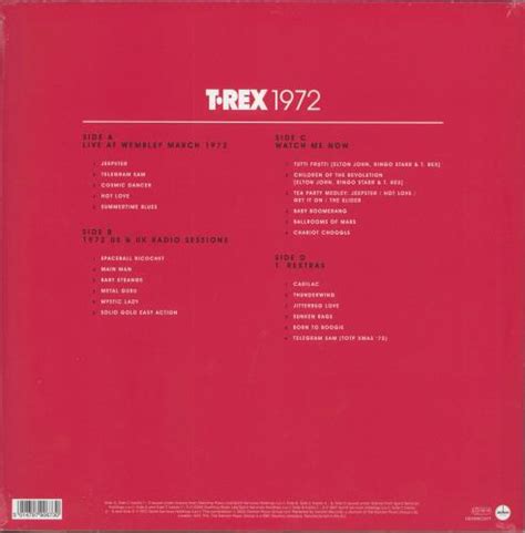 T Rex Tyrannosaurus Rex 1972 Nineteen Seventy Two 140gm White