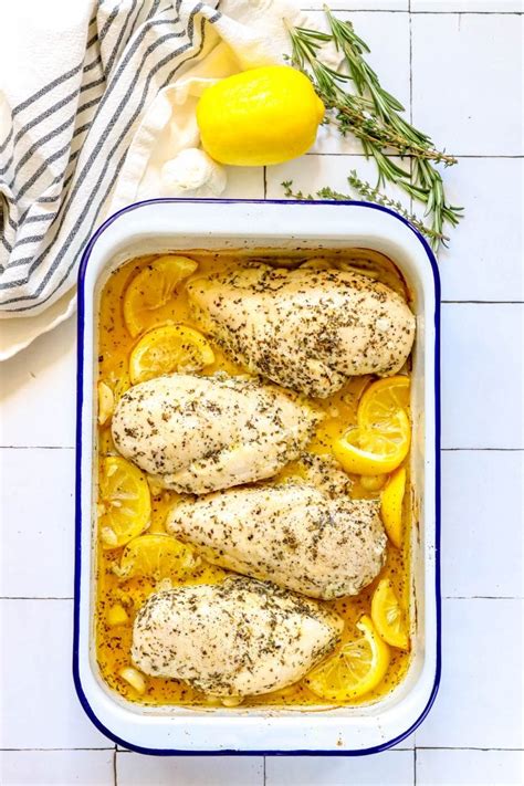 The Best Easy Baked Garlic Lemon Chicken Breasts Recipe Sweet Cs Designs