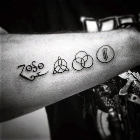 Led Zeppelin Symbols Tattoo