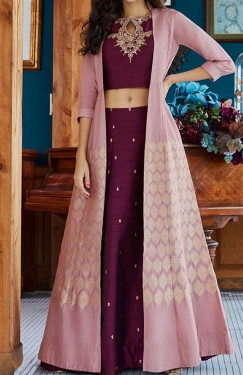 Long Shrug With Lehenga Party Wear Indian Dresses Indian Gowns Dresses Lehnga Dress