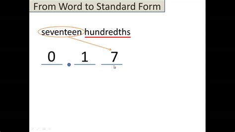 How Do You Write Decimals In Standard Form