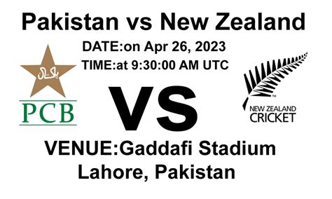 Pakistan Vs New Zealand Tohidul Medium