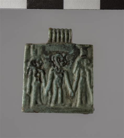 Collection Online Amulet Depicting The Gods Isis Horus And Nephthys