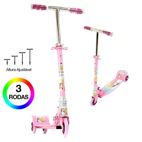 Patinete De Rodas Radical New Top Sonho De Princesa Rosa Dm Radical