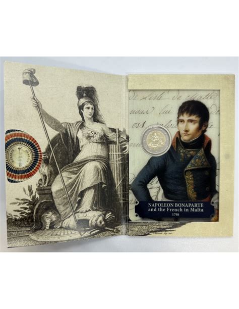 MALTE 2 Euro commémorative 2023 NAPOLEON BONAPARTE COFFRET BU