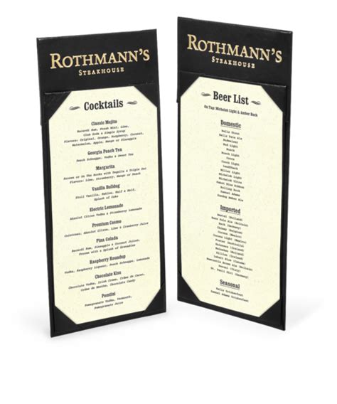 Double Sided Bistro Menu Holder Menu Shoppe