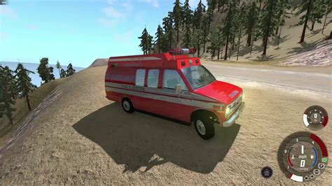 Beamng Drive 6 4l Diesel Ambulance Gets Tail Happy Youtube