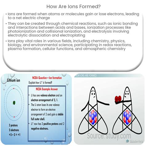 How are ions formed?