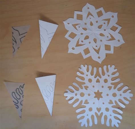 Les Diff Rentes Tapes Pour Obtenir Des Flocons De Neige En Papier