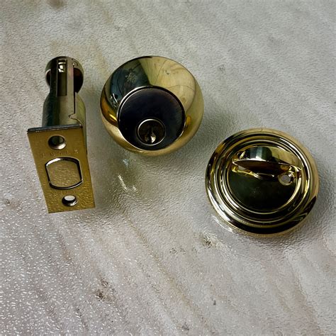 Brass Deadbolt Thumb Turn Historic House Salvage