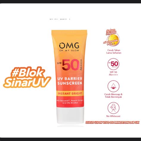 Jual Omg Oh My Glow Uv Barrier Sunscreen Spf Pa Ml Sunscreen