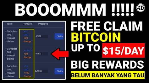 Baru Aja Rilis Daftar Langsung Withdraw Unlimited Claim Btc No