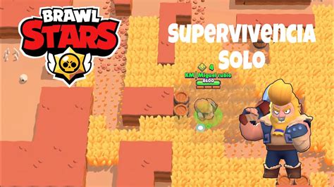 Brawl Stars Supervivencia Solo Jugando Con Bull Con Mi Skin Oficial Youtube