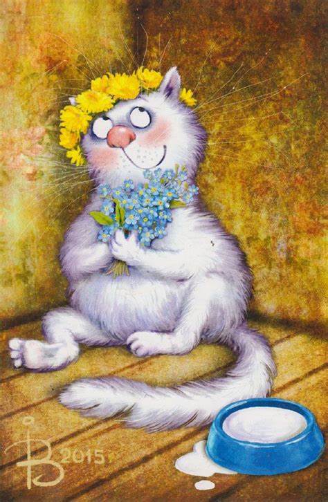 © Irina Zeniuk | Cats illustration, Cat drawing, Cute cats