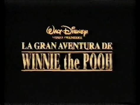 La Gran Aventura De Winnie The Pooh Trailer En Castellano Youtube