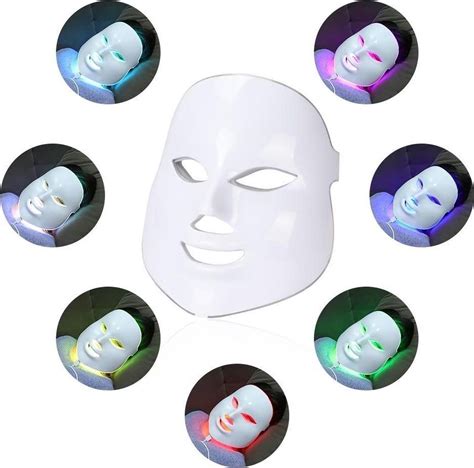 Thérapie de masque facial à LED 7 couleurs de soins de la peau légère