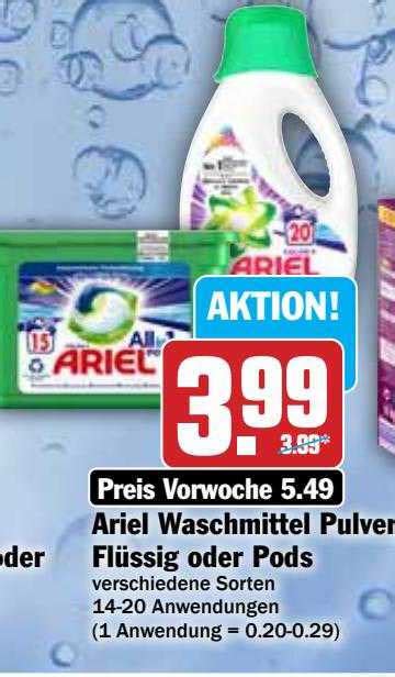 Ariel Waschmittel Pulver Fl Ssig Oder Pods Angebot Bei Hit