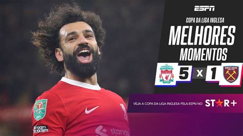 LIVERPOOL DESTRÓI WEST HAM E VAI À SEMIFINAL DA COPA DA LIGA INGLESA