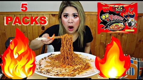 Nuclear Fire Noodle Challenge Youtube