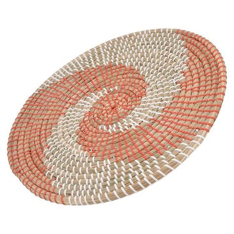 Qiilu Panier Mural Rattan Naturel Décoratif Exquis pour Salon Chambre