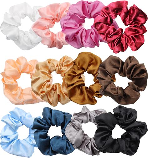 Lot De Chouchous Cheveux Rayyl Chouchous En Satin De Soie