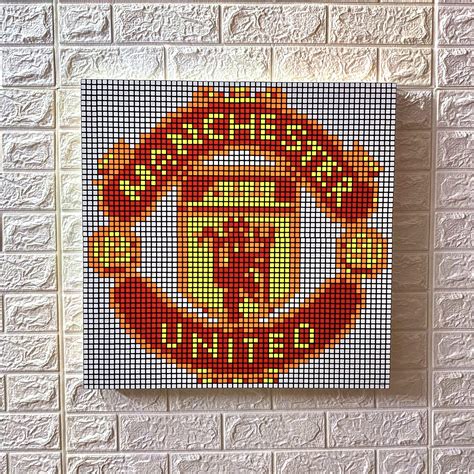 New Mosaic Manchester United Football Club Logo With 400 Gan Mosaic