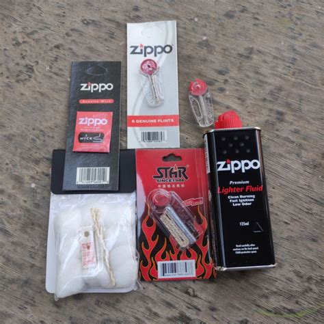 Jual MINYAK ZIPPO SUMBU ZIPPO BATU ZIPPO KAPAS ZIPPO KOREK Shopee