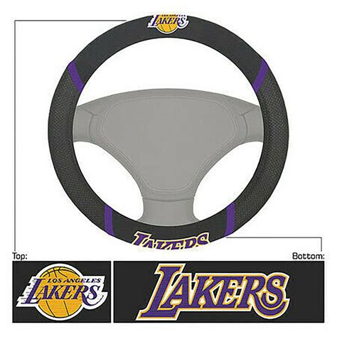 Basketball Los Angeles Lakers Embroidered Mesh Steering Wheel Cover 14