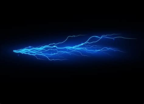 Premium Vector Lightning On A Transparent Background Electric