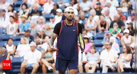 Us Open Nick Kyrgios Fined For Spitting Obscenities Tennis