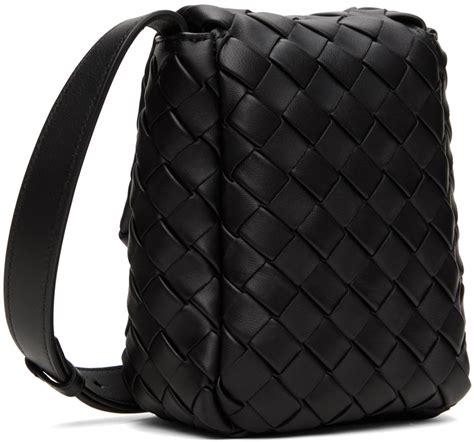 Bottega Veneta Black Mini Vertical Cobble Pouch Bottega Veneta