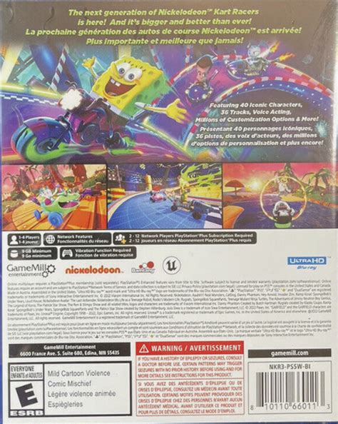 Nickelodeon Kart Racers 3 Slime Speedway Box Shot For Xbox Series X