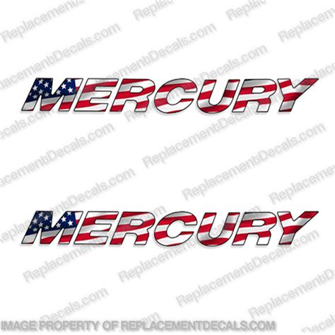 Mercury Flag Decals