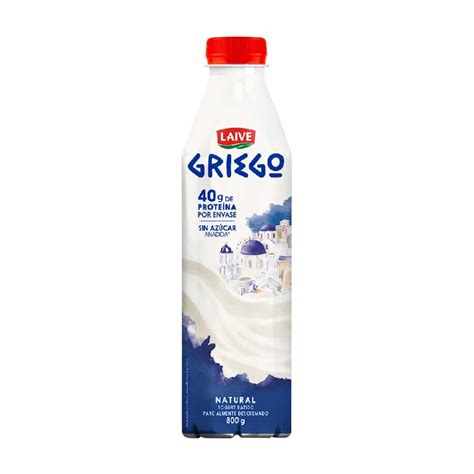 Yogurt Griego Laive Natural Botella 800 G ICO Food Service