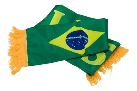 Kit 10 Cachecol Seleção Brasileira Copa Do Mundo Brasil Frete grátis