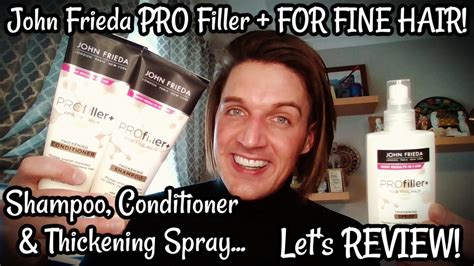 John Frieda PRO Filler FOR FINE HAIR Range Let S REVIEW YouTube