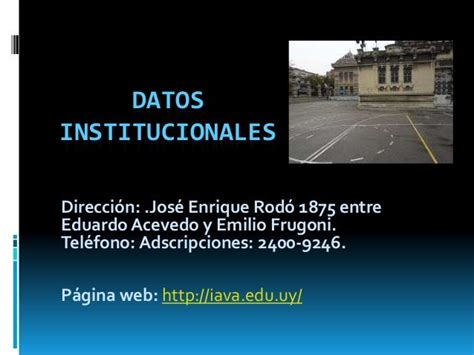 Datos Institucionales