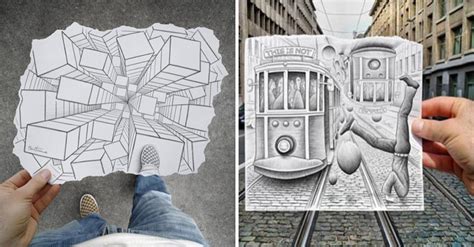 Artist Creates His Own Reality With Just A Pencil And A Piece Of Paper