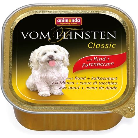 Vom Feinsten Hunde Nassfutter Adult Mit Rind Und Putenherzen G