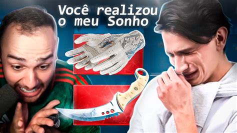 Realizei O SONHO De Um INSCRITO Ganhando R 4 400 00 Em SKINS Para Ele