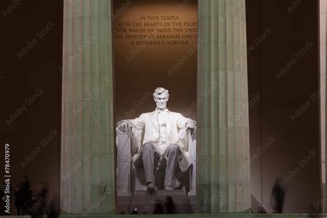 Lincoln Memorial at Night Stock Photo | Adobe Stock