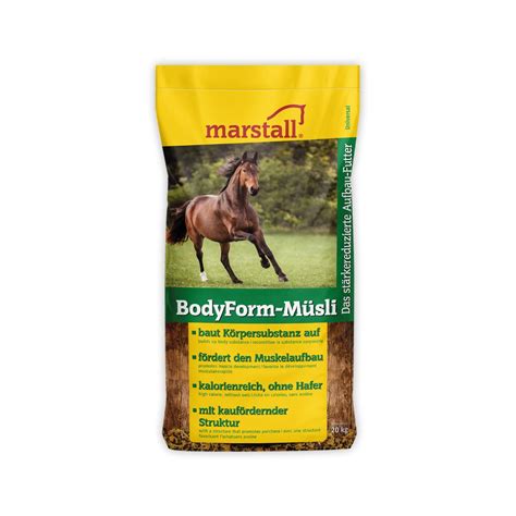 MARSTALL Futter BODYFORM MÜSLI für Pferde 20kg 29 95